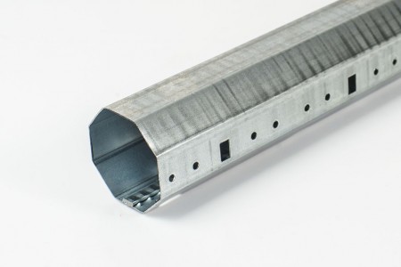 Steel octagonal tube, Ø 60 x 0,8 - 6m