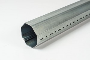 Steel octagonal tube, Ø 70 x 1,2 - 7m