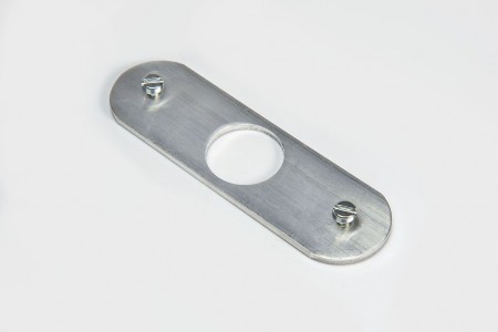 Plate for espagnolette lock 13 x 28mm, raw
