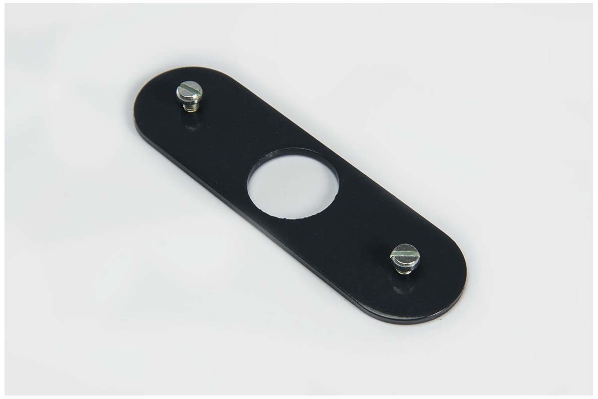 Plate for espagnolette lock 13 x 28mm, anthracite