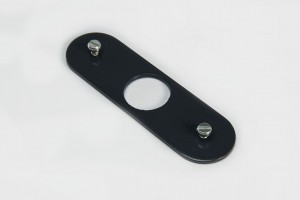 Plate for espagnolette lock 13 x 28mm, anthracite