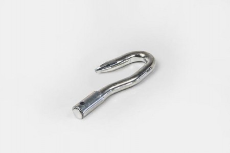 Galvanized hook for aluminium rod