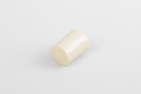 28 mm stopper with hole plug, creme
