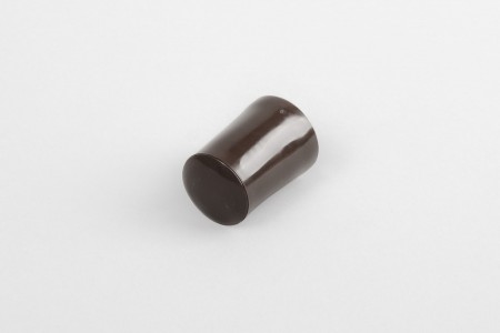 28 mm stopper with hole plug, nut-brown