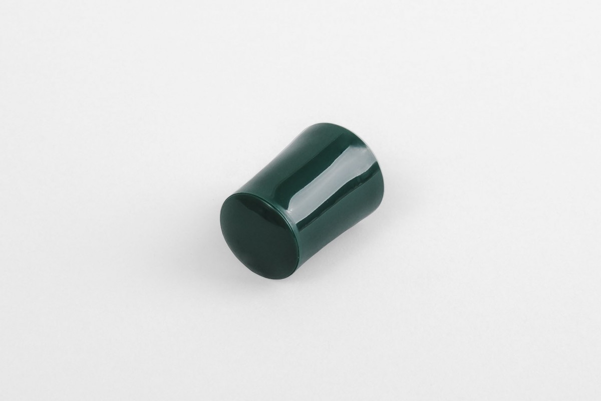 28 mm stopper with hole plug, green
