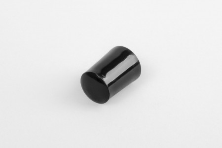 28 mm stopper with hole plug, black