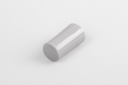40 mm stopper with hole plug, grey