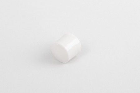 13 mm stopper with hole plug, white