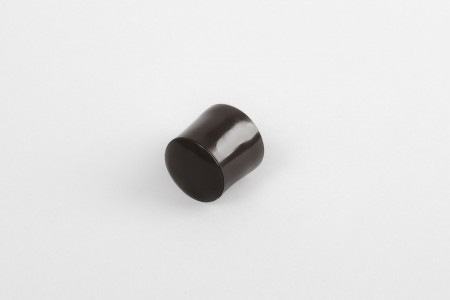 13 mm stopper with hole plug, dark brown