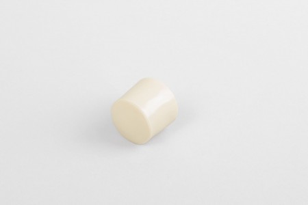 13 mm stopper with hole plug, creme