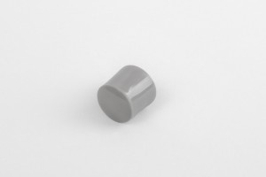 13 mm stopper with hole plug, dark grey