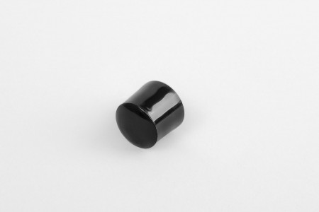 13 mm stopper with hole plug, black