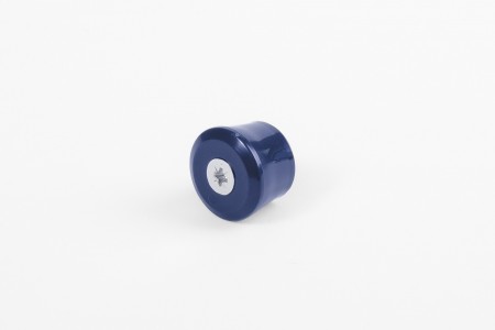13 mm stopper with hole plug, navy blue