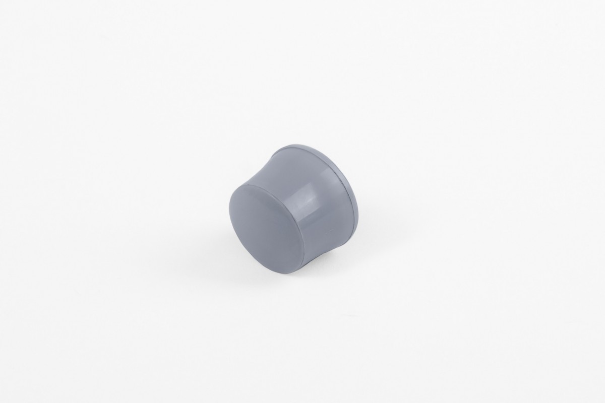 13 mm stopper with hole plug, steel blue