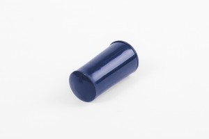 40 mm stopper with hole plug, navy blue