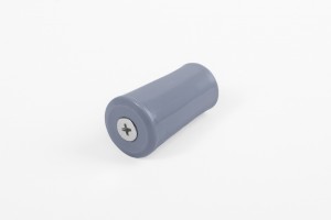 40 mm stopper with hole plug, steel blue