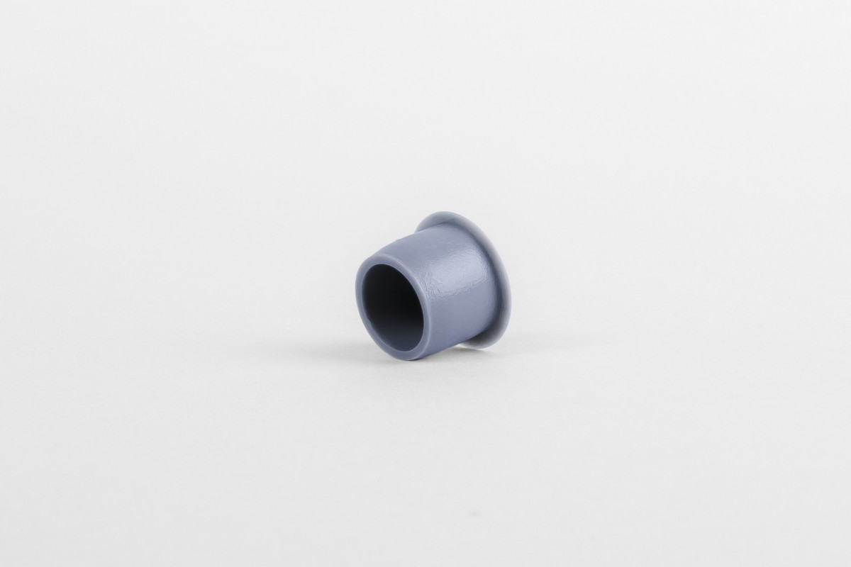 Ø13 hole plug without cut, steel blue