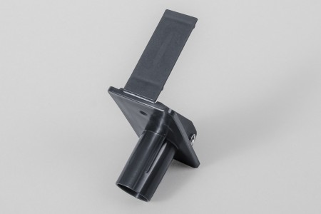 Round-shaped strap guiding roller (14 mm) with screw hole and masking case, anthracite