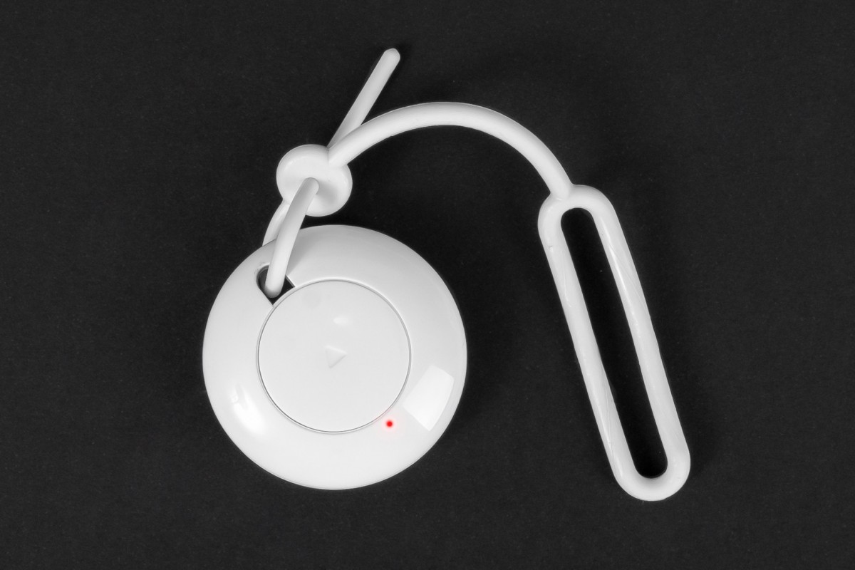 Single-channel YO-YO key-ring remote control, white