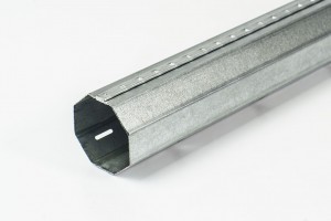 Steel octagonal Ø40 x 0.8 mm tube with an external seam (6 m)