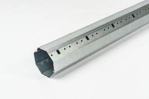 Steel octagonal Ø40 x 0.4 mm tube with an internal seam (6 m)