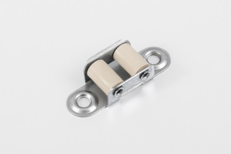 Strap guiding roller (14 mm) with two rollers, beige
