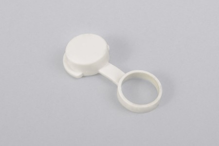 Big Ø25 mm cam lock with plate, white