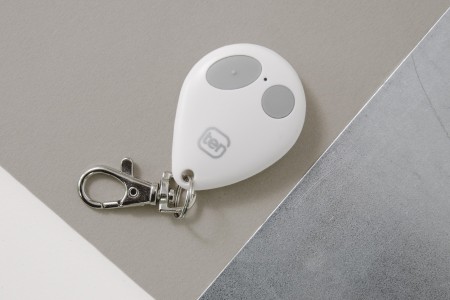 2-channel white key ring