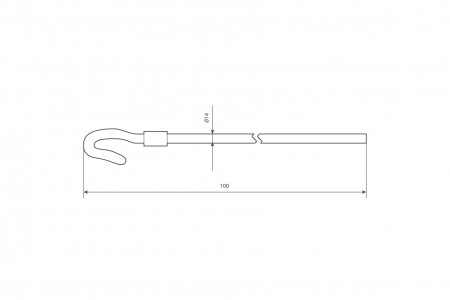 Rod puller L100 cm, white
