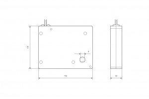 Rope crank box coiler (max. load 22 kg), transparent
