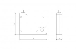 Strap crank box coiler (max. load 22 kg), transparent