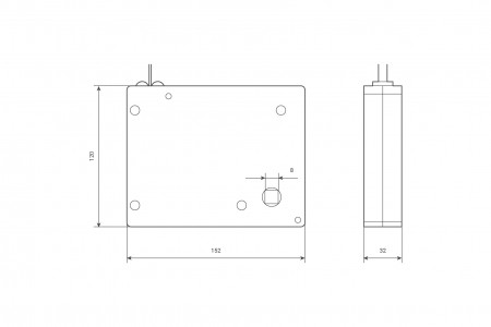 Strap crank box coiler (max. load 20 kg) with strap, white