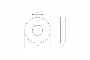 Ø115 pulley for end cap