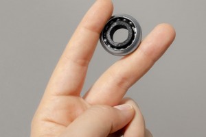 Ø28 / Ø12 bearing with plastic rim and black flange