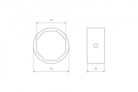 Кольцо увеличивающее диаметр вала с Ø70 на Ø101
